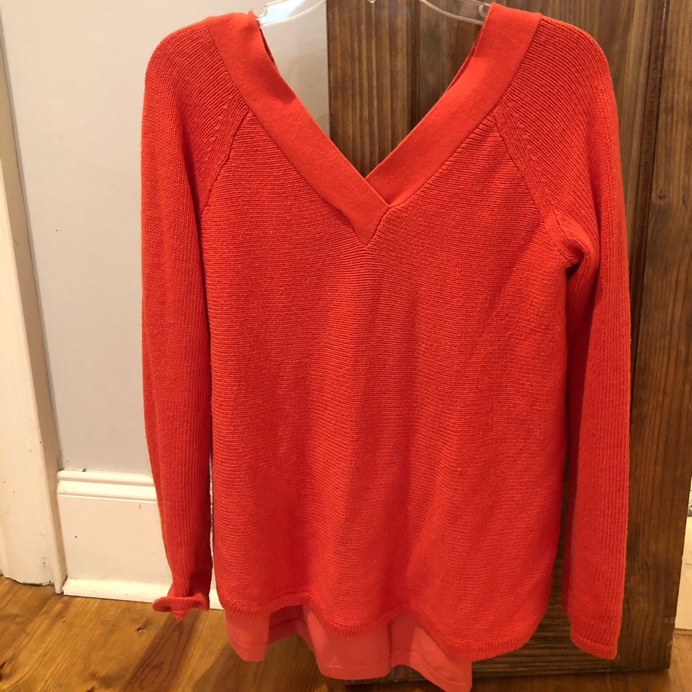 PERFECT for fall! Sz small orange top from Anthro